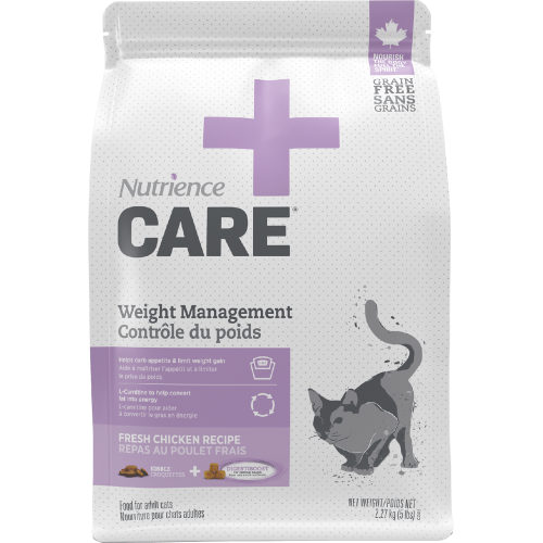NUTRIENCE Care 5LB Weight Management 體重管理 貓糧 (C2412)  (EXP: 1月/2027)